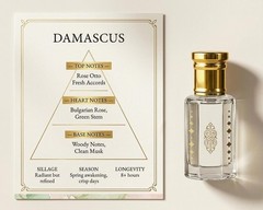 DAMASCUS Rose Attar Oil 20ml Natural Floral Perfume Alcohol Free Clean Musk