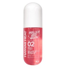 Holler And Glow Hawaii Heat Body & Hair Mist, Warm Vanilla, Peony & Amber Sce…