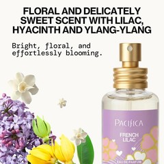 Pacifica French Lilac Spray Perfume, Vegan Floral Long-Lasting Scent 1oz