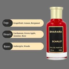 Bharara Scarlet Eau de Parfum 3.4 oz | Unisex Floral Fruity Musk | New in Box