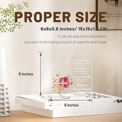Christian Gifts Women Bible Verse Heart Acrylic Decor Inspirational Religious…