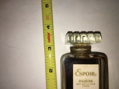 Vintage ”ESPOIR” French Parfum by Paquin Bottle