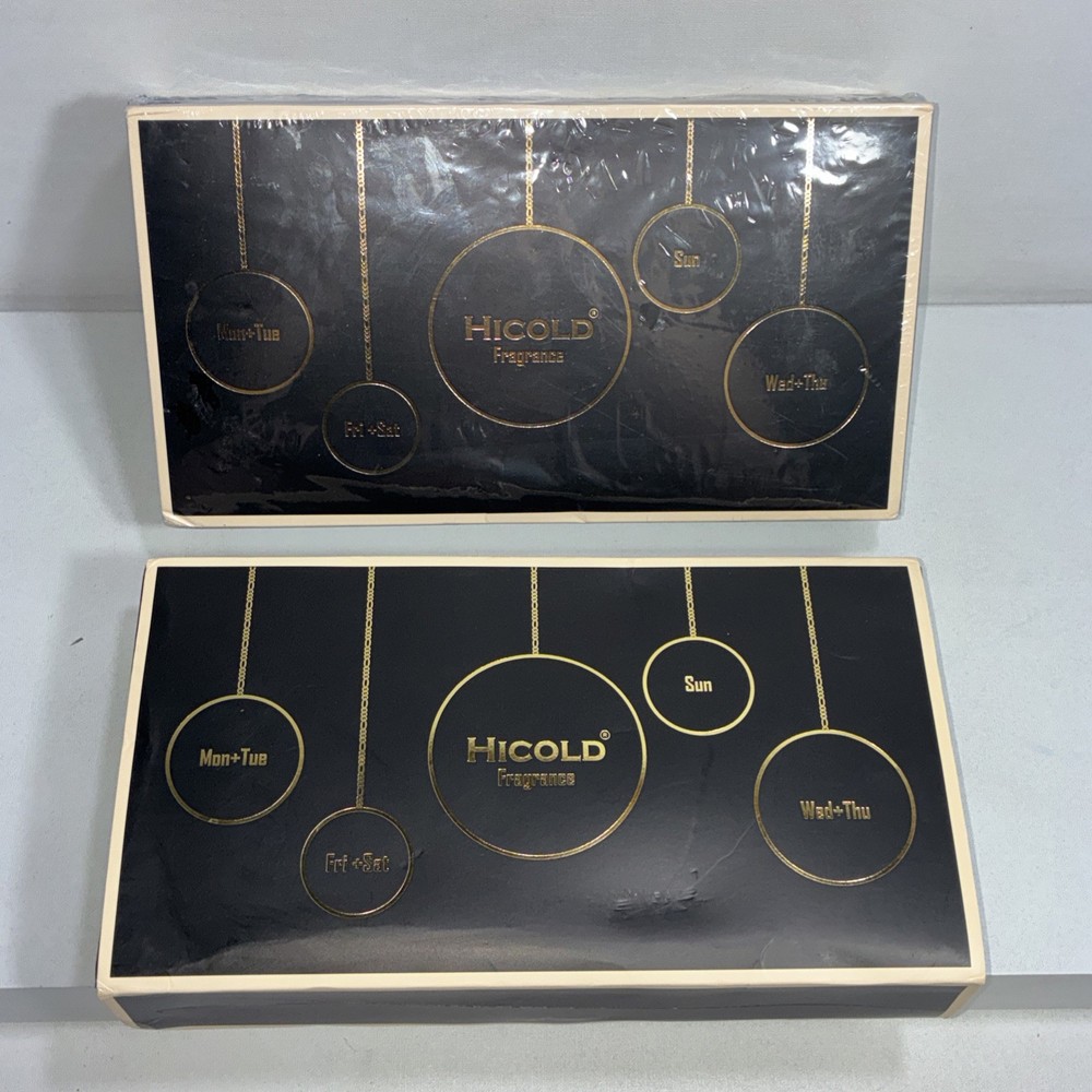 2 New Hicold Fragrance Set With 4 Scents Days Of The Week, 3-25 mL 1-30 mL