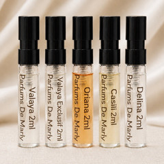 Parfums de Marly 5-Piece 2 mL Travel Set – Valaya Oriana Cassili + 10 mL total