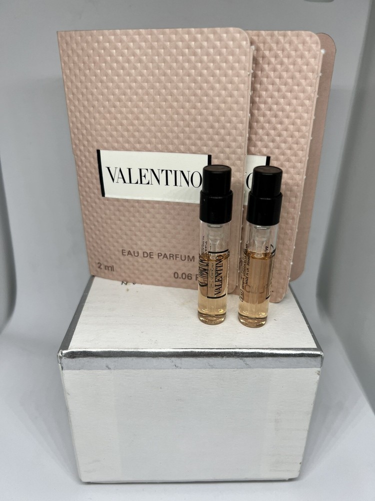 2 X VALENTINO EAU DE PARFUM SPRAY VIAL WOMEN 0.06 Oz / 2 ml NEW SAMPLE
