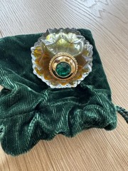 Vintage Fabergé Prince de Monaco Parfum 7.5ml Mini Perfume Full w/ Velvet Pouch