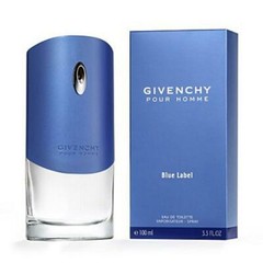 Givenchy Pour Homme BLUE LABEL 3.4 oz / 3.3 oz Spray edt Men New in Box