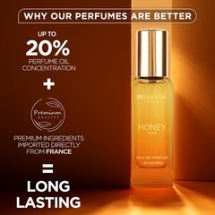 Bellavita Luxury Honey oud Eau de Parfum | 20 ml (0.7 0.68 Fl Oz (Pack of 1)