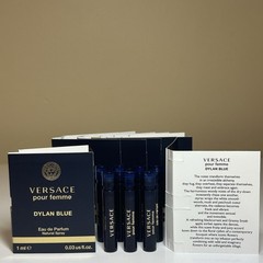 7 x Versace DYLAN BLUE Eau De Parfum Men’s Sample Spray Vial 0.03oz / 1ml each