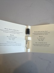 Lot of 10 Jo Malone-Wood Sage Sea Salt Eau De Cologne Sample 1.5ml .05 fl oz