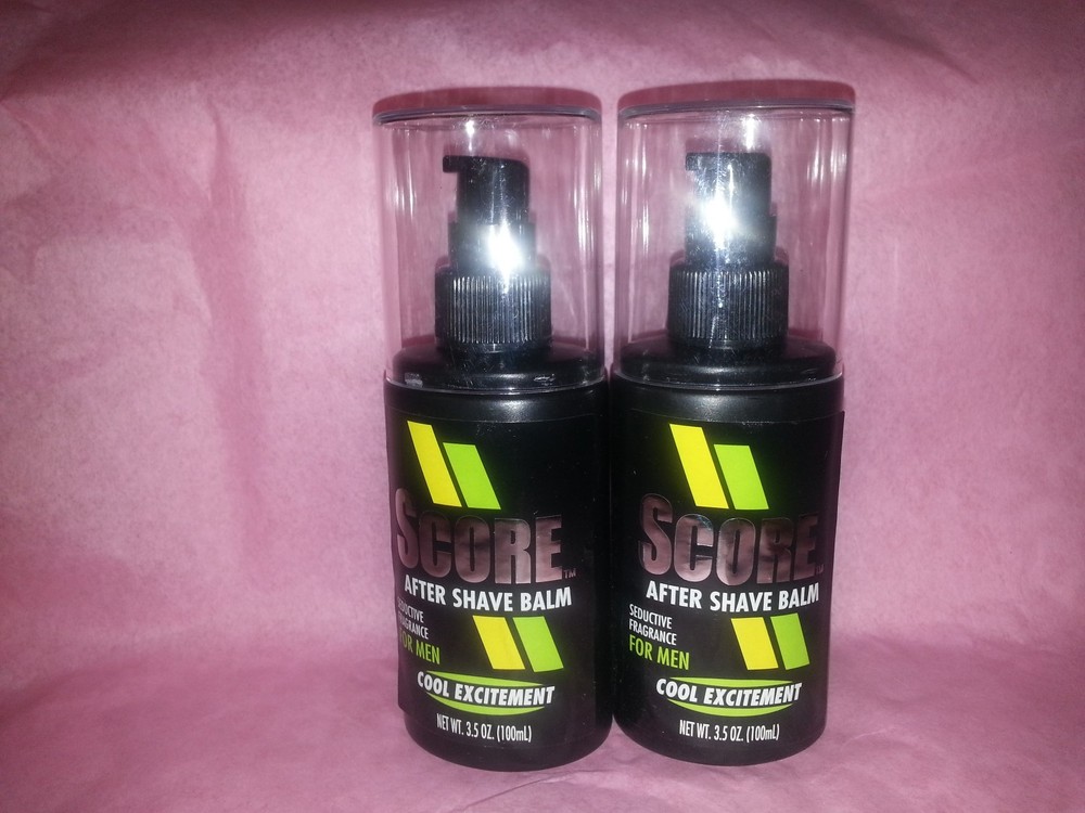 Score After Shave Balm Cool Excitment x2 NWOB Smells Great !!! 3.5 oz each