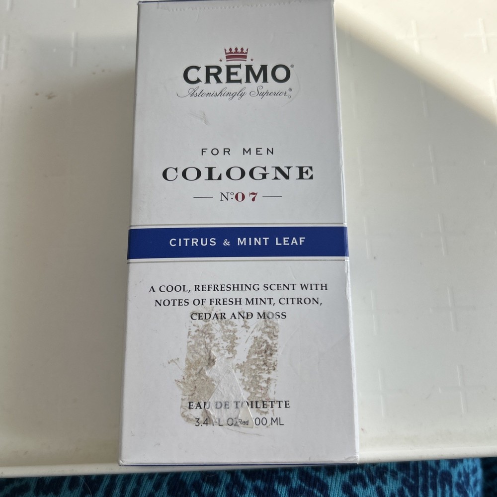 Cremo Spray Citrus & Mint Leaf 3.4 fl oz NEW ￼ Cologne No. 7