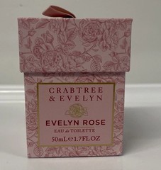 Crabtree & Evelyn Evelyn Rose Perfume Spray Eau De Toilette EDT 1.7 oz Boxed