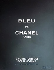 Bleu De Chanel by Chanel 3.4 oz Eau De Parfum EDP Spray, Pre Owned