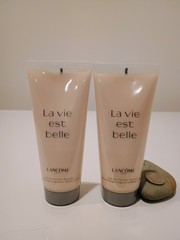 x2 Lancome La Vie Est Belle Body Lotion Set Duo 2.0oz Each Tube Rare New