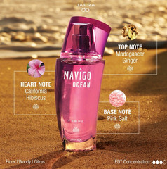 JAFRA Navigo Ocean Femme Eau de Toilette Spray 3.4 fl oz Floral Woody Citrus