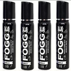 FOGG deo body spray pack amaze 25 ml x 4 Perfume Body Spray For Unisex 4 X 25m