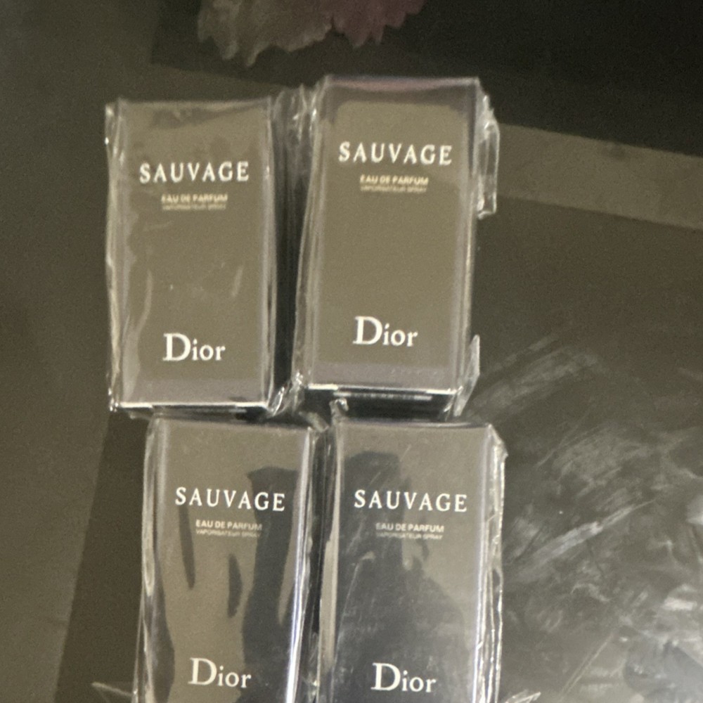 Dior Sauvage Eau de Parfum Spray Travel Size 0.34 fl oz Lot of 4
