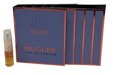 Mugler ANGEL MUSE 6 X 0.05 Eau de Parfum Spray Sample Vial New with Card 5 Pcs