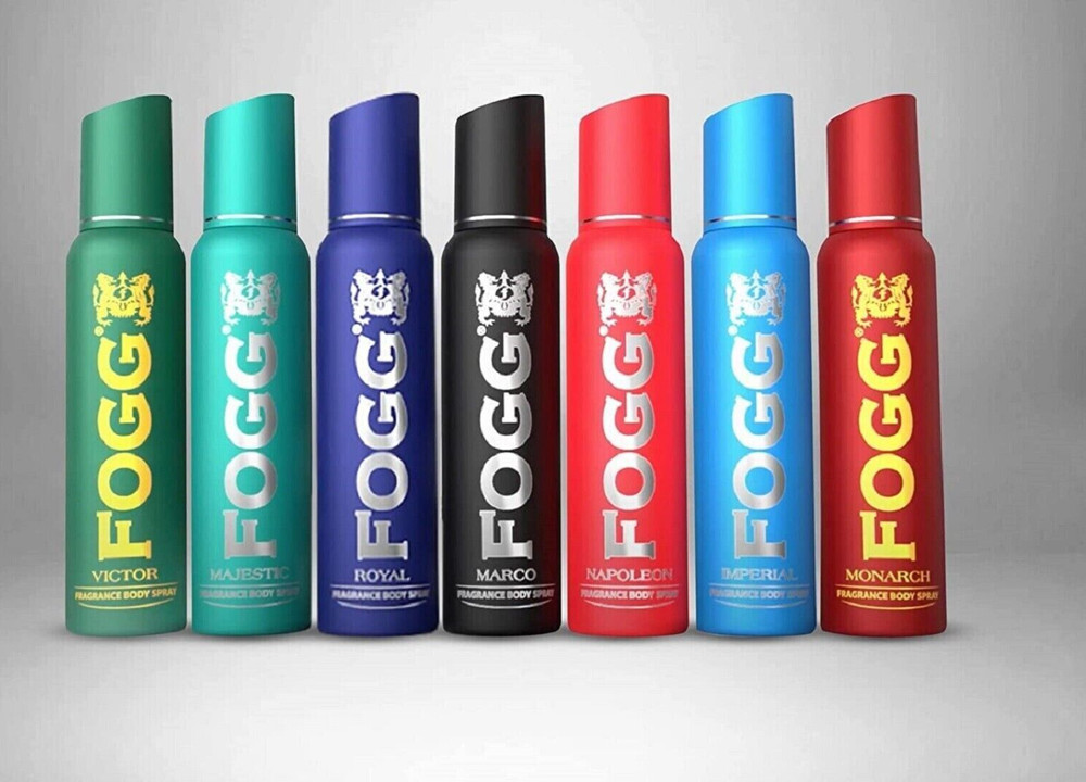 Fogg Perfume Body Spray Long Lasting No Gas Deodorant Mix Fogg Pack Of 7 X 120ml