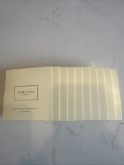 Lot of 10 Jo Malone-Wood Sage Sea Salt Eau De Cologne Sample 1.5ml .05 fl oz