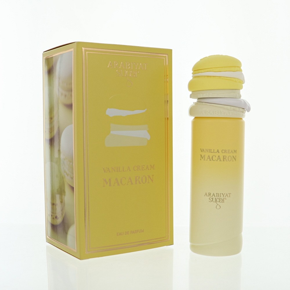Vanilla Cream Macaron by Arabiyat Sugar Box for Men 3.4 Oz Eau De Parfum Spray
