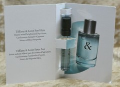 TIFFANY & LOVE FOR HIM EAU DE TOILETTE 1 x SAMPLES 0.04 FL. OZ. 1.2 ML SPRAY