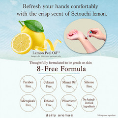 3-pack Daily Aroma Japan Setouchi Lemon Roll-On Aroma 7 mL Citrus Fragrance Oil