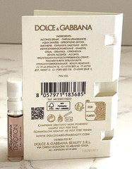 Dolce & Gabbana Devotion EDP Spray .05oz/1.5mL Womens Perfume Sample