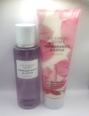 VICTORIA’S SECRET POMEGRANATE & LOTUS BODY MIST & LOTION (SET OF 2)