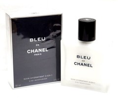 BLEU de CHANEL 3-IN-1 MOISTURIZER for Men 3.0oz / 90ml NEW IN SEALED BOX