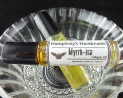 Men’s Myrrh-Ica Cologne Oil Roll On, Frankincense and Myrrh Jojoba Oil USA Made