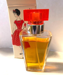 new Avon Contrast Cologne PERFUME Spray – 1992 ACRYLIC RED TOP – 30ml 1 fl oz