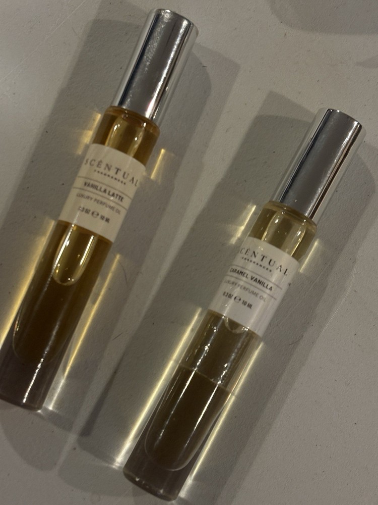 Scentual Fragrances Vanilla Latte & Caramel Vanilla Perfume Oil 0.3 oz 10ml