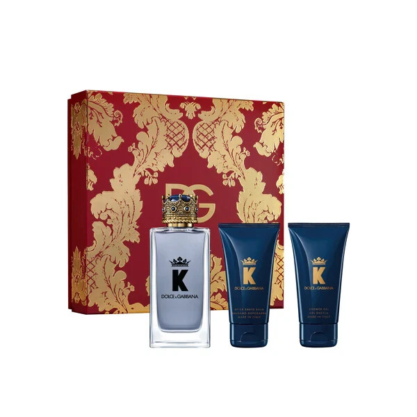 Dolce & Gabbana K 3.3oz EDT Spray + 1.7oz A/S Balm + 1.7oz Shower Gel 3Pc Set