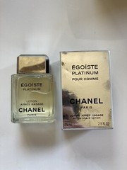 Chanel Egoiste Platinum Pour Homme 75 ml / 2.5 oz After Shave Lotion (VINTAGE)