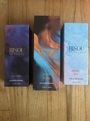 Bisou Memoire Adriatic Sea & Ibiza Night in 1.7 fl oz ,Secret Pastel 3.4 fl oz