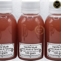 1x Vanilla Musk Al Tahara 100g White Thick Pure Perfume Oil فانيلا مسك طهارة