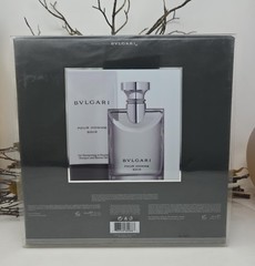 Bvlgari Pour Homme Soir 3.4oz EDT & 6.8oz S/G Woody Floral Musk Gift Set for Men