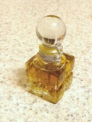Corded vintage Germaine perfume by Germaine Monteil 1/4 fl oz mini bottle parfum