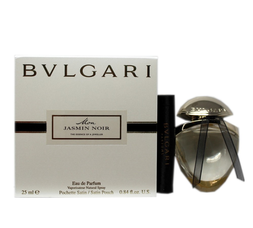 BVLGARI MON JASMIN NOIR EAU DE PARFUM SPRAY WITH SATIN POUCH 25 ML/0.84 FL.OZ.