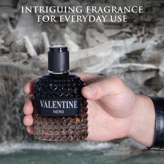 Valentine Nero for Men – Woody Aromatic 3.4 Fl Oz (Pack of 1), black