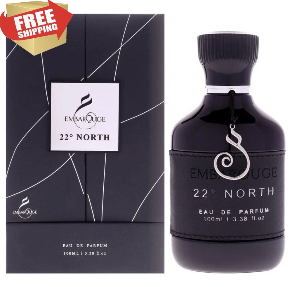 Embarouge Men’s 22 North EDP Spray 3.38 oz Fragrances