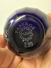 Faberge Perfume 3.4 Oz. St Louis Crystal Bottle. #299. Limited Edition Vintage.