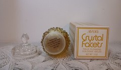 Vtg Avon Crystal Facets Field Flowers Cologne Gelee Net WT. 3 oz. New In Box
