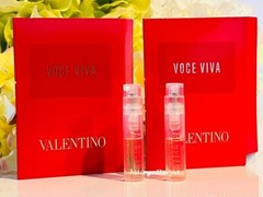 2 Valentino Voce Viva EAU De Parfum Perfume Spray Sample Vial 1.2 ml Each NEW!