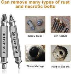 Hand-Powered Screw Extractor Kit – Effortless Removal of Damaged Screws