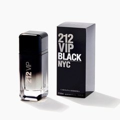 Carolina Herrera 212 VIP Black NYC 3.4 oz / 100 ml Eau De Parfum Spray For Men