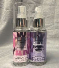 Ariana Grande 2 PCBody Mist, 1.7 OZ (Thank U Next, Sweet Like Candy) (aa)