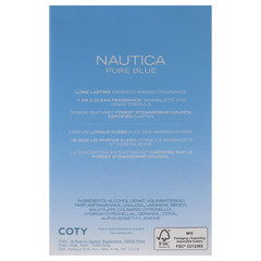 Nautica Pure Blue 3.3 oz EDT Cologne for Men Brand New In Box